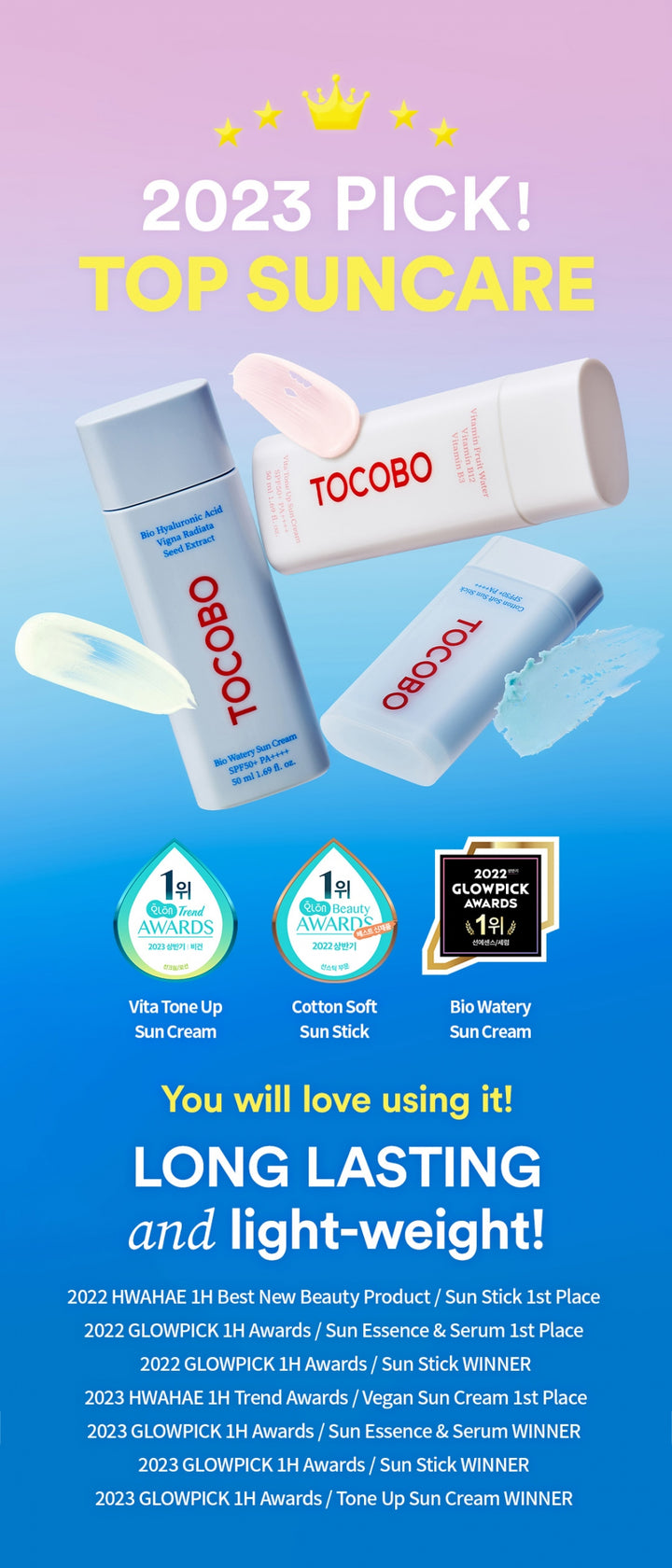 TOCOBO Crême Solaire hydratante BIO SPF50+ PA++++